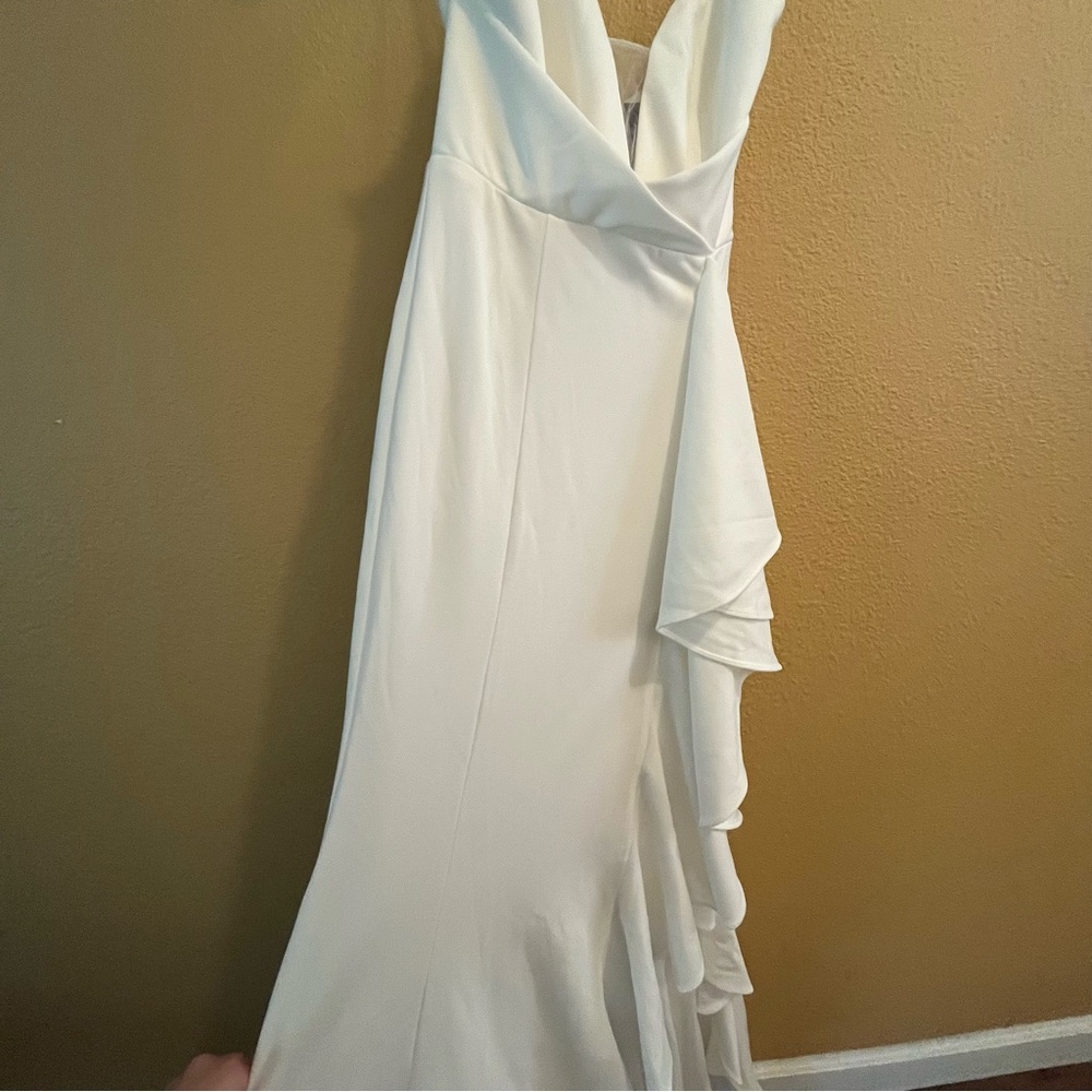 White Mermaid Dress Fashion Nova - Picture 7 of 16